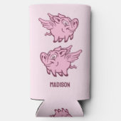 Aangepaste Naam & Kleur Vliegend Varken (Achterkant)