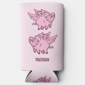 Aangepaste Naam & Kleur Vliegend Varken (Voorkant)