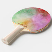 Aangepaste naam Kleurexplosie pingpongpeddel Tafeltennisbatje (Voorkant Gekanteld)