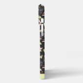 Aangepaste naam kleurig floreel naadloos patroon iPhone hoesje (Linkerkant)