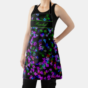 Aangepaste naam Kleurrijk Glow Abstract Patroon St Schort