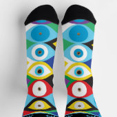 Aangepaste naam Kleurrijk Oogpatroon Sokken (Top)