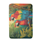 Aangepaste naam Kleurrijke papegaaien Badmat (Voorkant Verticaal)