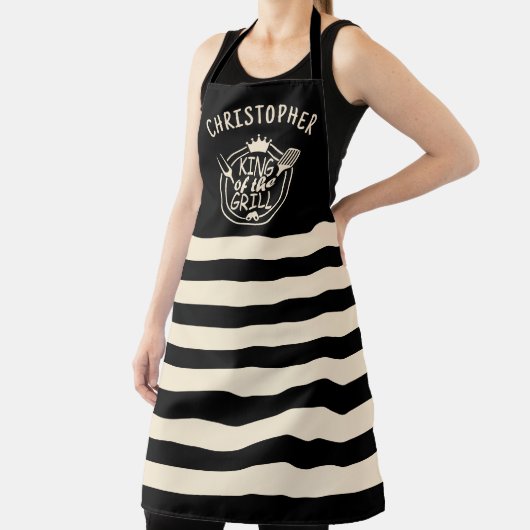 Aangepaste naam Koning van de Grill Schort (Insitu)