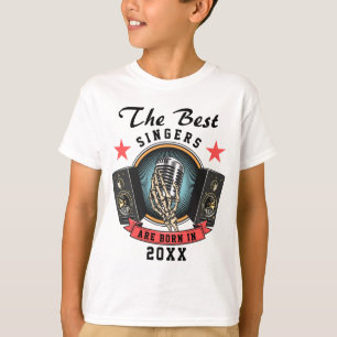 Aangepaste naam Koor Zanger Verjaardag T-shirt