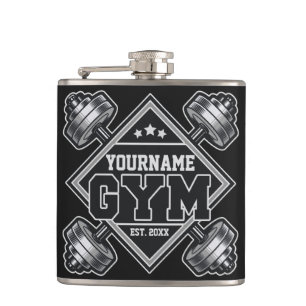 Aangepaste NAAM Krachttraining Thuis Crossfit Gym Heupfles