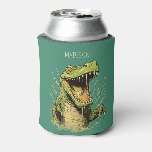 Aangepaste naam Krokodil Blikjeskoeler (Blikje Achterkant)
