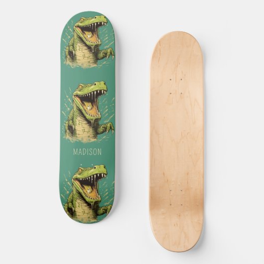 Aangepaste naam Krokodil Skateboard (Voorkant)