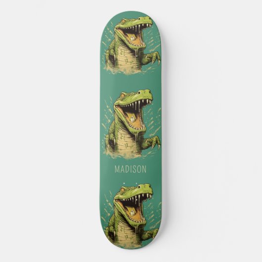 Aangepaste naam Krokodil Skateboard (Voorkant)