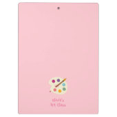 aangepaste naam kunstacademie artistieke creativit klembord (Achterkant)