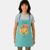 aangepaste NAAM Kunstpalet Kunstpalet verf kinder Schort (Insitu)