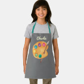 aangepaste NAAM Kunstpalet Kunstpalet verf kinder Schort (Insitu)