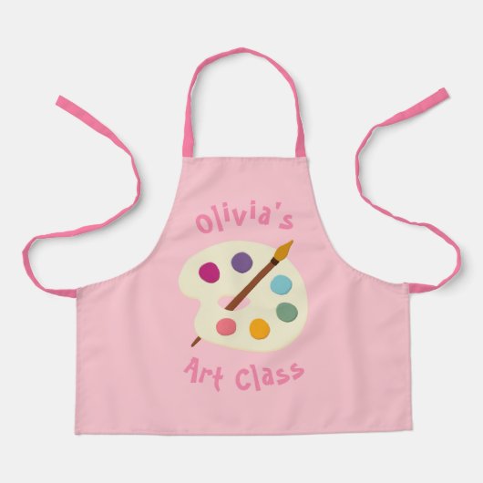 aangepaste NAAM Kunstschool Artiest Apron Schort (Voorkant)