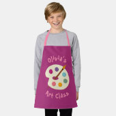aangepaste NAAM Kunstschool Artiest Apron Schort (Gedragen)
