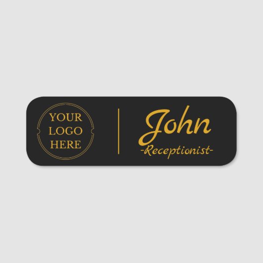 Aangepaste naam Label - Gepersonaliseerde ID-badge Naamplaatje (Voorkant)