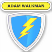 Aangepaste naam Label - HardHat (Voorkant)