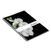 Aangepaste naam Laptop-White Orchids Notitieboek (Rechterzijde)