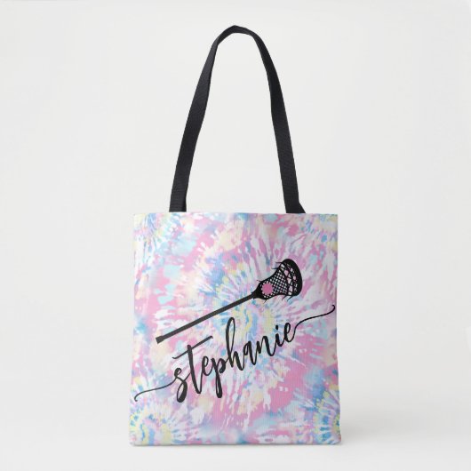 Aangepaste naam LAX Lacrosse Canvas tas Tie Dye Sc (Voorkant)