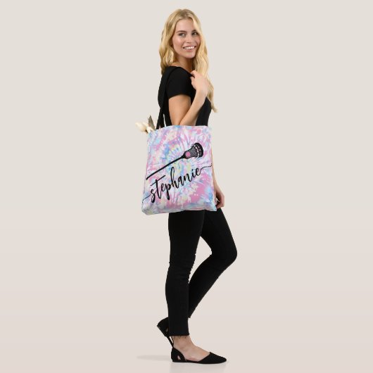 Aangepaste naam LAX Lacrosse Canvas tas Tie Dye Sc (Op model)