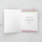 Aangepaste naam/Leeftijd Happy Birthday Moderne Wa Kaart (Binnen)