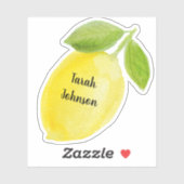 Aangepaste naam Lemon Sticker (Vel)