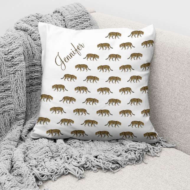 Aangepaste naam  leopard Pattern Kussen (Creator heeft geüpload)