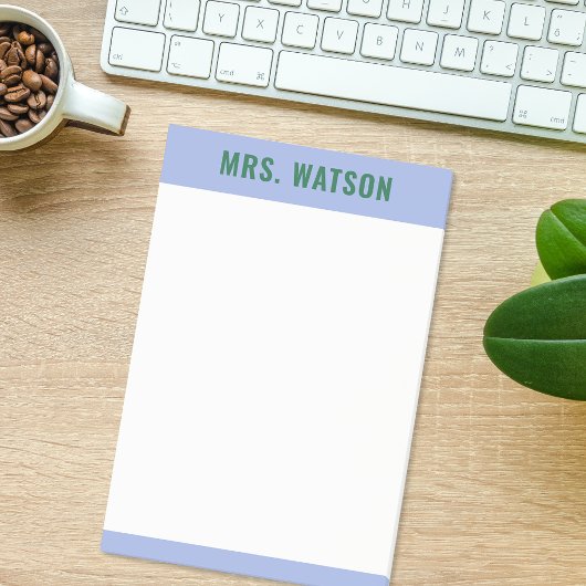Aangepaste Naam Leraar Stationery Waardering Gift Post-it® Notes