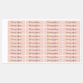 Aangepaste naam letter H Goud folie Blush Roze Roz Labels (Vel)