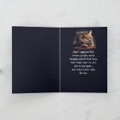 Aangepaste naam Leuke groet voor kat eigenaar Kaart (Binnen)