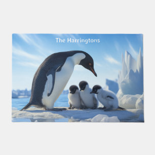 Aangepaste naam Leuke Pinguïns Deurmat