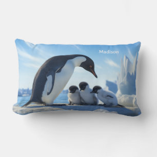 Aangepaste naam Leuke Pinguïns Kussen