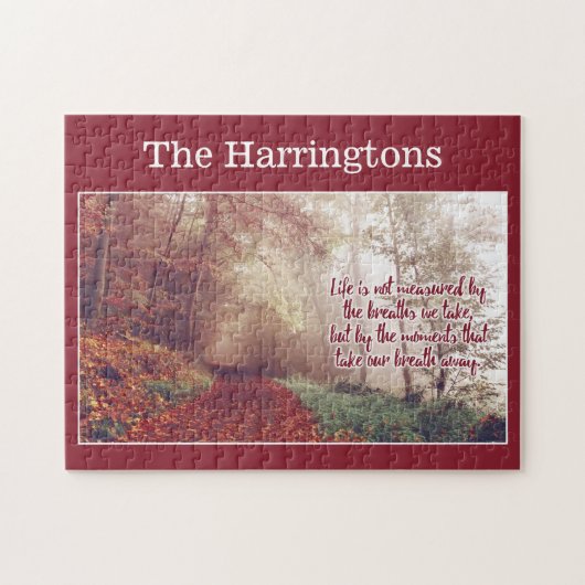 Aangepaste naam levensquote puzzel (Horizontaal)