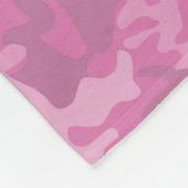 Aangepaste naam Licht Roze Camo Patroon Gooi Deken (Hoek)