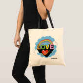 Aangepaste naam "Liefde is Liefde" Tote Bag (Voorkant (product))