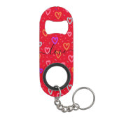 Aangepaste naam LIEFDE Kabouter Valentijn Mini Flessenopener (Achterkant)