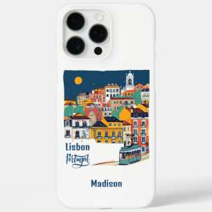 Aangepaste naam Lissabon Portugal iPhone 16 Pro Max Hoesje