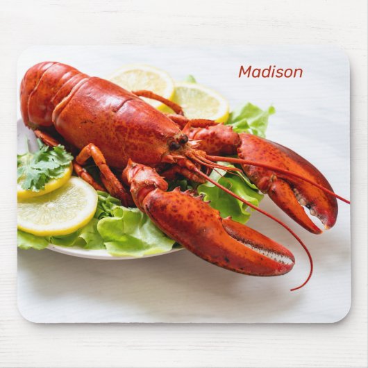 Aangepaste naam Lobster Muismat (Voorkant)