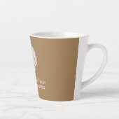 Aangepaste naam, locatie en kleur Seashell Latte Mok (Rechts)