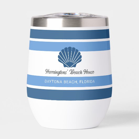 Aangepaste Naam & Locatie Strandhuis (Voorkant)