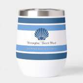 Aangepaste Naam & Locatie Strandhuis (Achterkant)