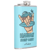 Aangepaste naam & locatie Surf Shaka Heupfles (Rechts)