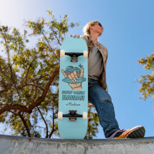 Aangepaste naam & locatie Surf Shaka Skateboard