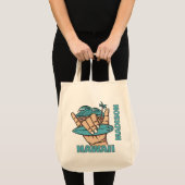 Aangepaste Naam & Locatie Surf Shaka Tote Bag (Voorkant (product))