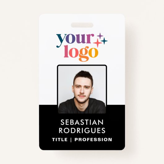 Aangepaste Naam Logo Foto Barcode Medewerker ID Ba Badge (Voorkant)