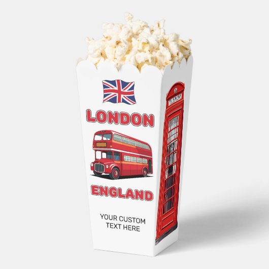 Aangepaste naam Londen Engeland Bedankdoosjes (Popped)
