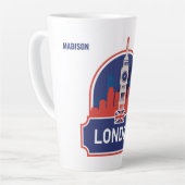 Aangepaste naam Londen Latte Mok (Linkerhoek)