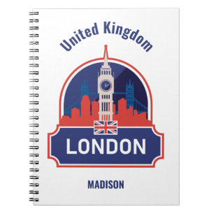 Aangepaste naam Londen Notitieboek