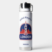 Aangepaste naam Londen Waterfles (Achterkant)