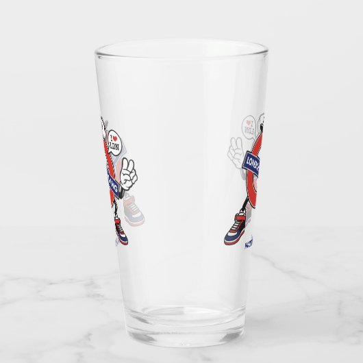 Aangepaste naam London Calling Glas (Rechts)