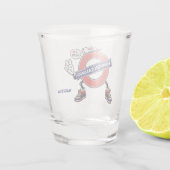 Aangepaste naam London Calling Shot Glas (Achterkant)